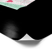 Poster Joyeuse Saint-Valentin Sois Mien Cœurs Mignons (Coin)