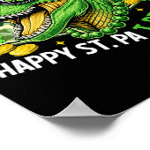 Poster Joyeuse St Pat-rex Day Dinosaure Camo St Patricks  (Coin)