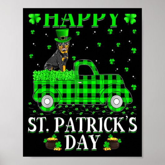 Poster Joyeuse St Patrick Et T Shirt Shamrock_1 (Devant)