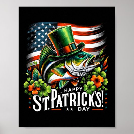 Poster Joyeuse St Patrick journée Drôle de St Patrick Bys (Devant)