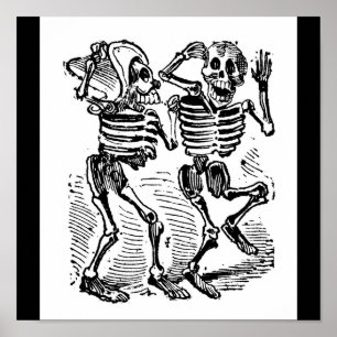 Poster "Joyeuses Calaveras", le jour des morts au Mexique