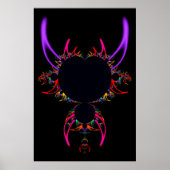 Poster Joyeuses cornes. Le Célèbre Ensemble Mandelbrot (Devant)