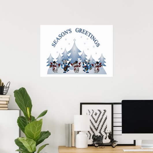 POSTER JOYEUSES FÊTES (Bureau à domicile)