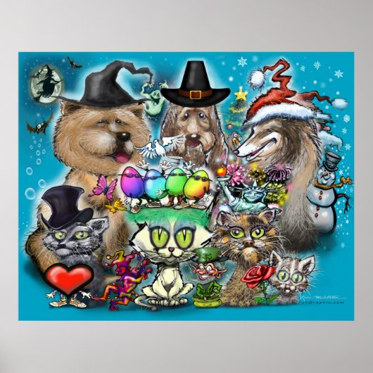 Poster Joyeuses fêtes (Devant)
