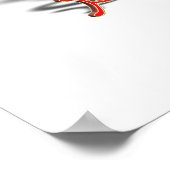 Poster Joyeuses Fêtes - Baubles et cônes de pin (Coin)