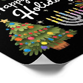 Poster Joyeuses fêtes Hanoukka Feliz Navidad Christmas Kw (Coin)