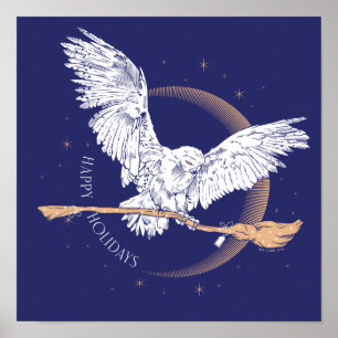 Poster Joyeuses fêtes Livraison Hedwig