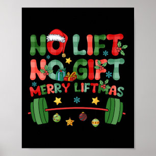 Poster Joyeuses Fêtes Sans Ascenseur Pas De Noël Présente