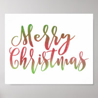 Joyeuses lettres de Noël rouge et vert
