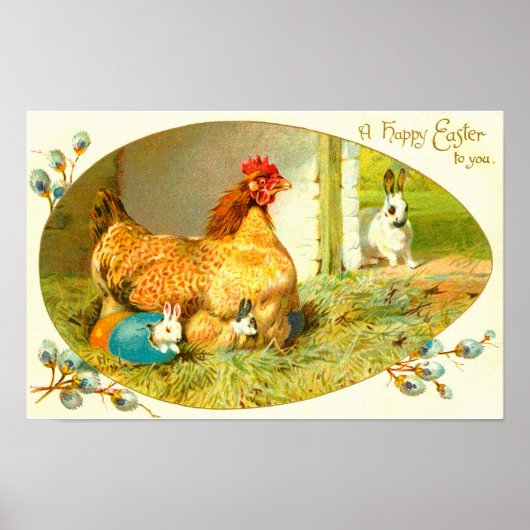 Poster Joyeuses Pâques (Devant)