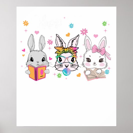 Poster joyeuses pâques (2), rétro, vintage (Devant)