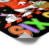 Poster Joyeuses Pâques Lapin Mignon Dit Six Sept 6 7 Meme (Coin)