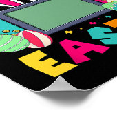 Poster Joyeuses Pâques Vidéo Game Lapin Manette de jeu Ga (Coin)