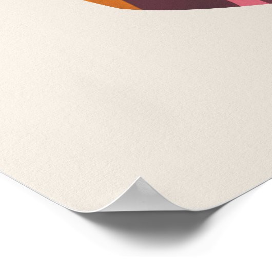 Poster Joyeuses pierres colorées d'aquarelle (Coin)