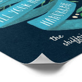 Poster Joyeuses Tidings | Hanoukka personnalisée (Coin)