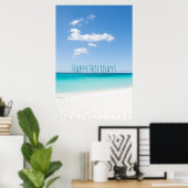 Poster Joyeuses vacances aller à la plage (Bureau à domicile)