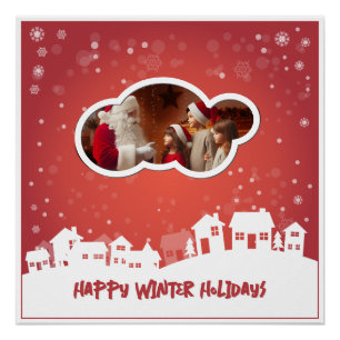 Poster Joyeuses vacances d'hiver