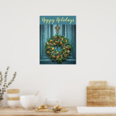 Poster Joyeuses Vacances Serment Sur La Belle Porte (Cuisine)