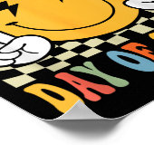 Poster Joyeux 100 Jours 100ème Jour De L'École Enseignant (Coin)