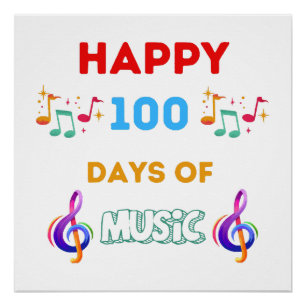 Poster Joyeux 100 jours de musique