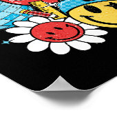 Poster Joyeux 100 Jours De Souris Rétro Super De L'École (Coin)