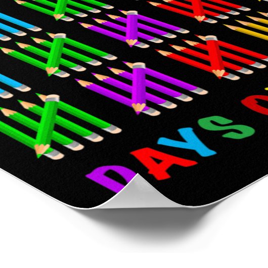 Poster Joyeux 100 Jours D'École (Coin)