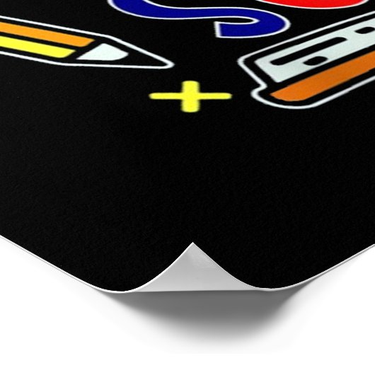 Poster Joyeux 100 jours d'école (Coin)