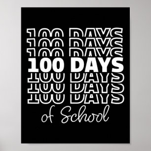 Poster Joyeux 100 Jours D'école 100e Jour D'école Enseign