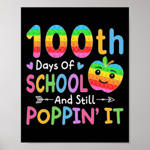 Poster Joyeux 100 Jours D'École Et Encore Pupper' It Kids