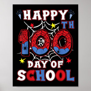 Poster Joyeux 100e Jour De Scolaires Garçons Filles Enfan