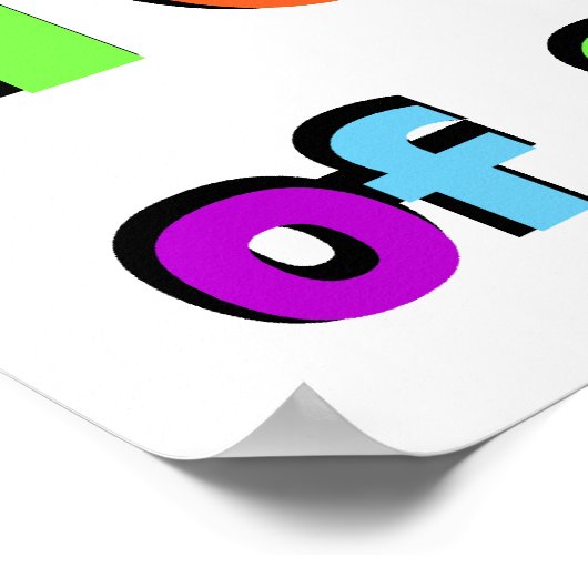 Poster Joyeux 100e jour d'école (Coin)