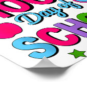 Poster Joyeux 100e jour d'école 100 jours plus intelligen (Coin)