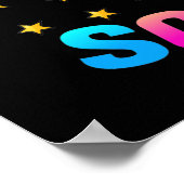 Poster Joyeux 100e jour d'école pour enseignants et étudi (Coin)