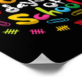 Poster Joyeux 100e Jour des enseignants Étudiants 100 jou (Coin)