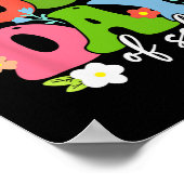 Poster Joyeux 100ème Jour D'Enseignant Enfants Retro Groo (Coin)