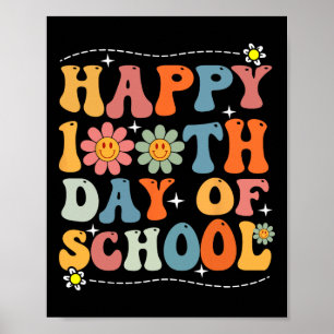 Poster Joyeux 100ème Jour D'Enseignants Étudiants 100 Da