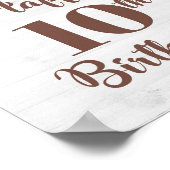 Poster Joyeux 10e anniversaire Sunflower Party (Coin)