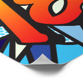 Poster Joyeux 18e Bande Dessinée Pop Art (Coin)