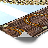 Poster Joyeux 1er anniversaire Cowboy et Teddy Bear Boy's (Coin)