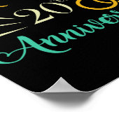 Poster Joyeux 20e anniversaire jumelés Couples 20e annive (Coin)
