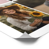 Poster Joyeux 40e Anniversaire 15 Photos Multiples (Coin)