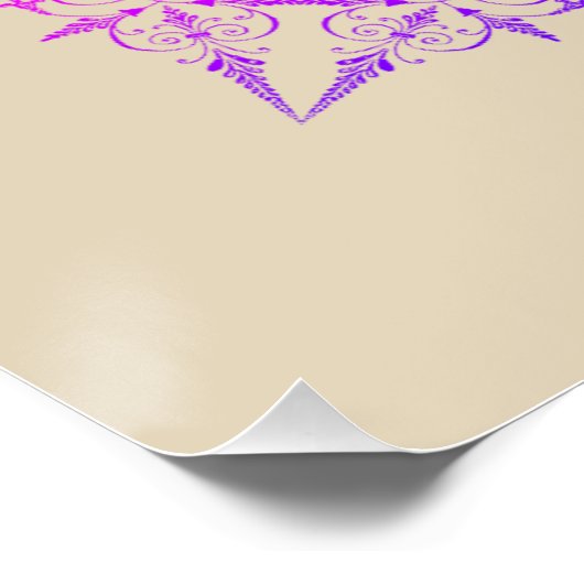 Poster Joyeux 40e anniversaire maman (Coin)