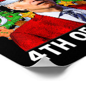 Poster Joyeux 4 ème de Pâques Drôle Biden Vilain Noël Swe (Coin)