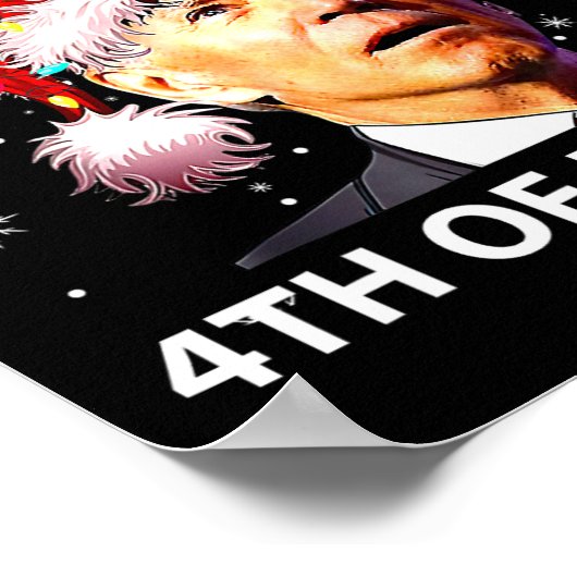 Poster Joyeux 4 ème de Pâques Fun Joe Biden Noël laid (Coin)