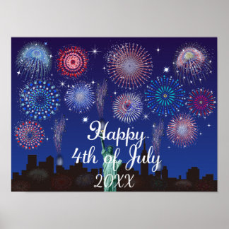Poster Joyeux 4 juillet à New York