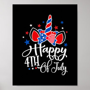 Poster Joyeux 4 juillet Amérique célébrant la liberté