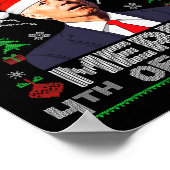 Poster Joyeux 4ème de Pâques Fun Biden vilain Noël Hommes (Coin)