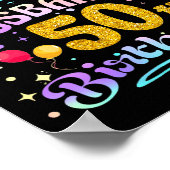 Poster Joyeux 50 ans de mariage pour mon mari (Coin)