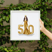 Poster joyeux 50e anniversaire