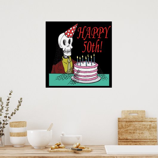 Poster Joyeux 50ème (Cuisine)